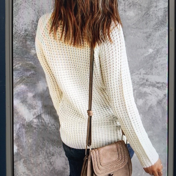 NWOT Turtle Cowl Neck Wrap Asymmetric Sweater Sz Small - Picture 2 of 11